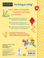 FISCHER Duden Kinderbuch 978-3-7373-3628-4 Duden 36+: A bis Z und 1 bis 10 Mit Fühllack zum Tasten und Begreifen | Buchsta...
