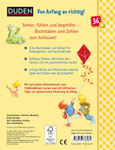 FISCHER Duden Kinderbuch 978-3-7373-3628-4 Duden 36+: A bis Z und 1 bis 10 Mit Fühllack zum Tasten und Begreifen | Buchsta...