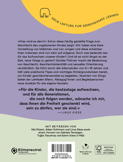 Familiar Faces 9783982368115 Mädchen, Junge, Kind Geschlechtersensible Begleitung und Empowerment vo (2)