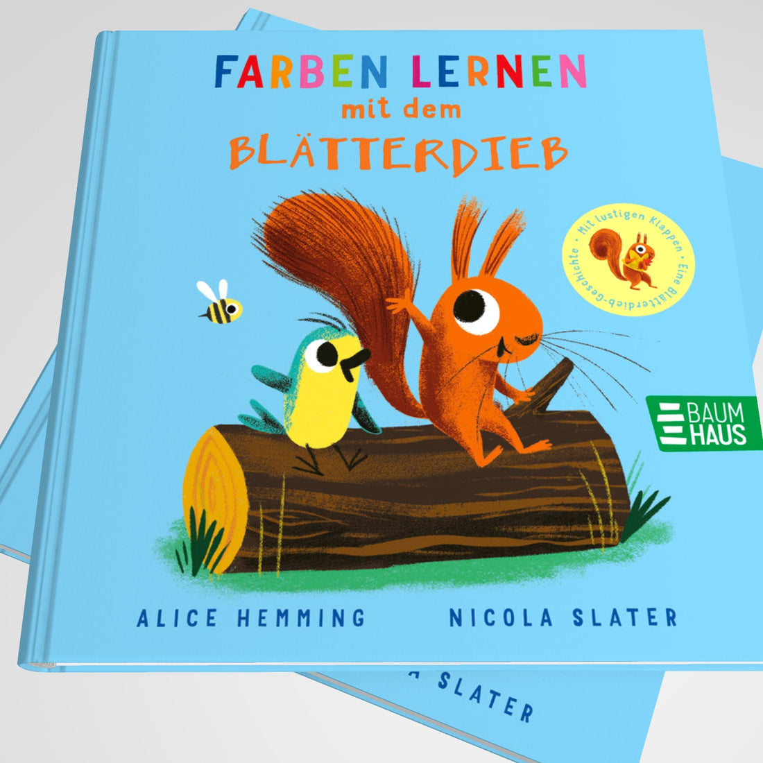  Farben lernen mit dem Blätterdieb Pappbilderbuch ab 2 Jahren mit extragroßen Klappen Alice Hemming 9783833910159 (2)
