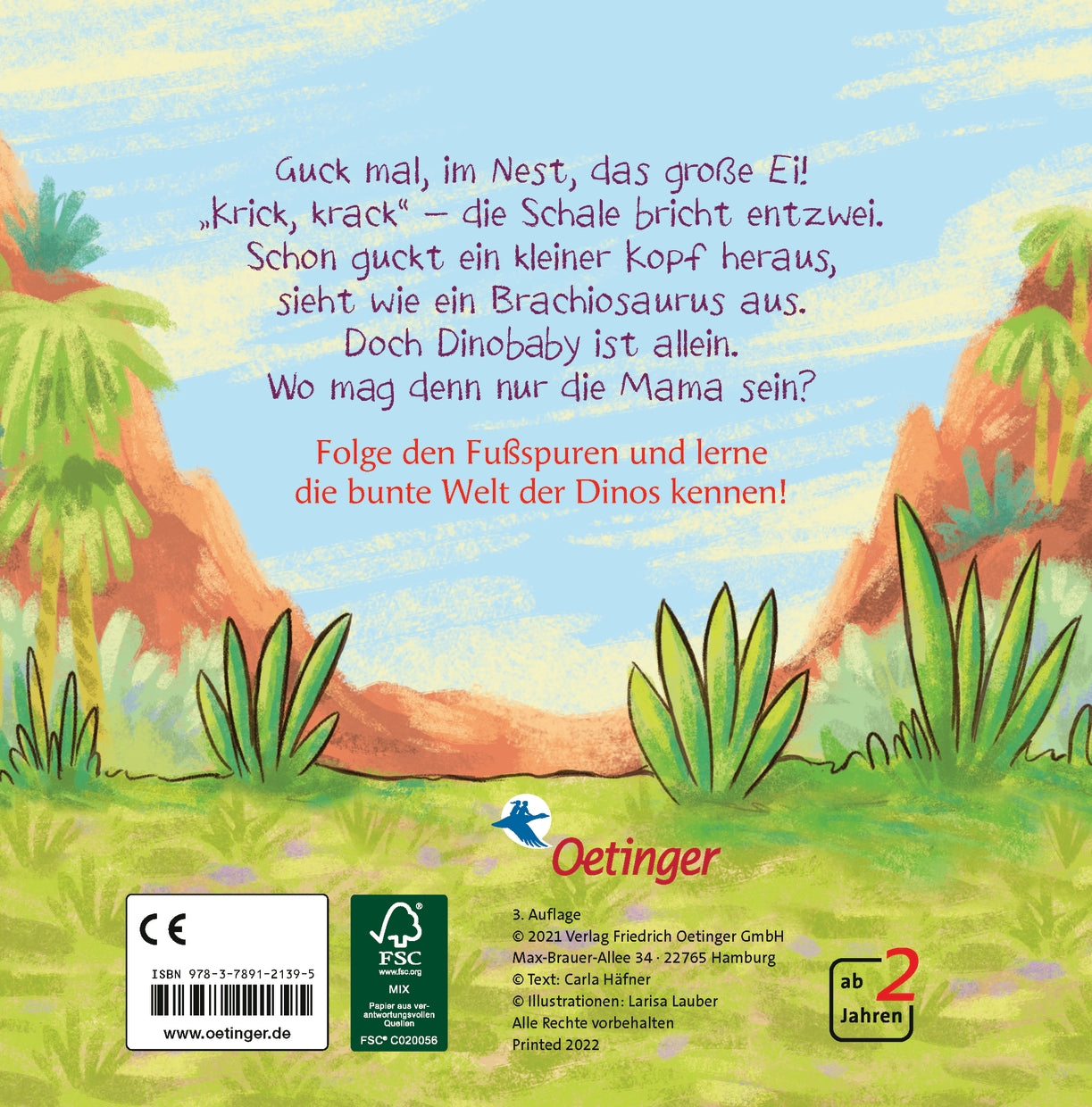 Friedrich Oetinger GmbH 978-3-7891-2139-5 Der kleine Dino sucht seine Mama (2)