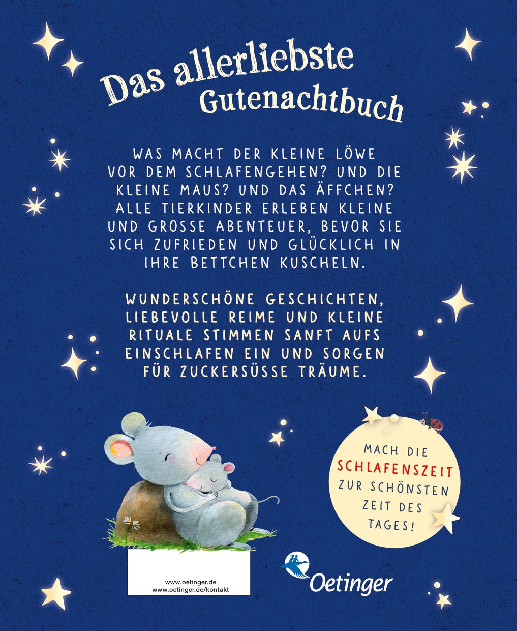 Friedrich Oetinger GmbH 9783751205603 Wie kleine Tiere schlafen gehen. Das große Vorlesebuch Neue Gutenachtgeschichten (2)
