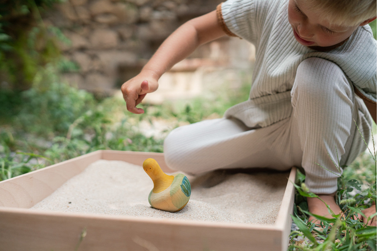 Grapat Flowing Yellow Bird – kreatives und bewegliches Holzspielzeug