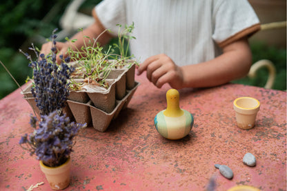 Grapat Flowing Yellow Bird – kreatives und bewegliches Holzspielzeug
