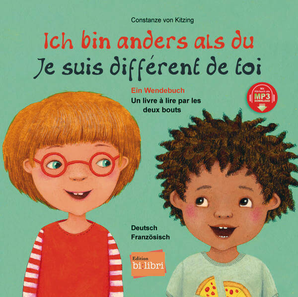  Ich bin anders als du / Ich bin wie du (Deutsch-Französisch) Zweisprachiges Kinderbuch (Wendebuch) mit MP3-Hörb 978319299...