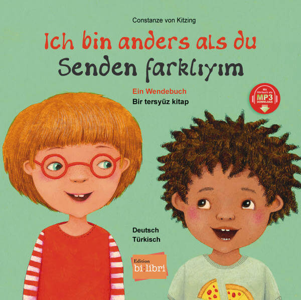  Ich bin anders als du / Ich bin wie du (Deutsch-Türkisch) Zweisprachiges Kinderbuch (Wendebuch) mit MP3-Hörb 978319379601...