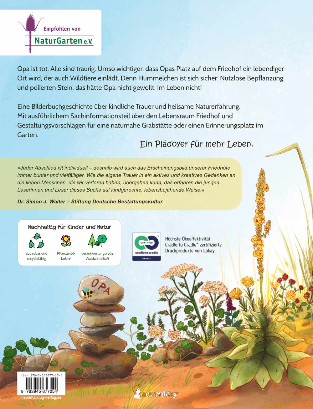  Im Leben nicht! Ein Naturgrab für Opa Ein berührendes Bilderbuch über den Tod und eine n Susanne Maria Emka 9783945677254...