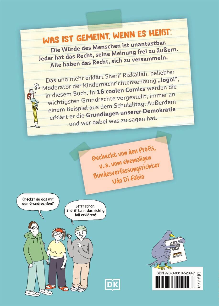 Kennst du deine Rechte? Die Grundrechte vom logo!-Moderator erklärt. Mensc Sherif Rizkallah 9783831052097 DK Verlag Dorli...