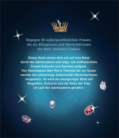  Königinnen 50 fesselnde Geschichten von mächtigen Herrscherin Jasmin Lörchner 9783845863122 ArsEdition GmbH (2)