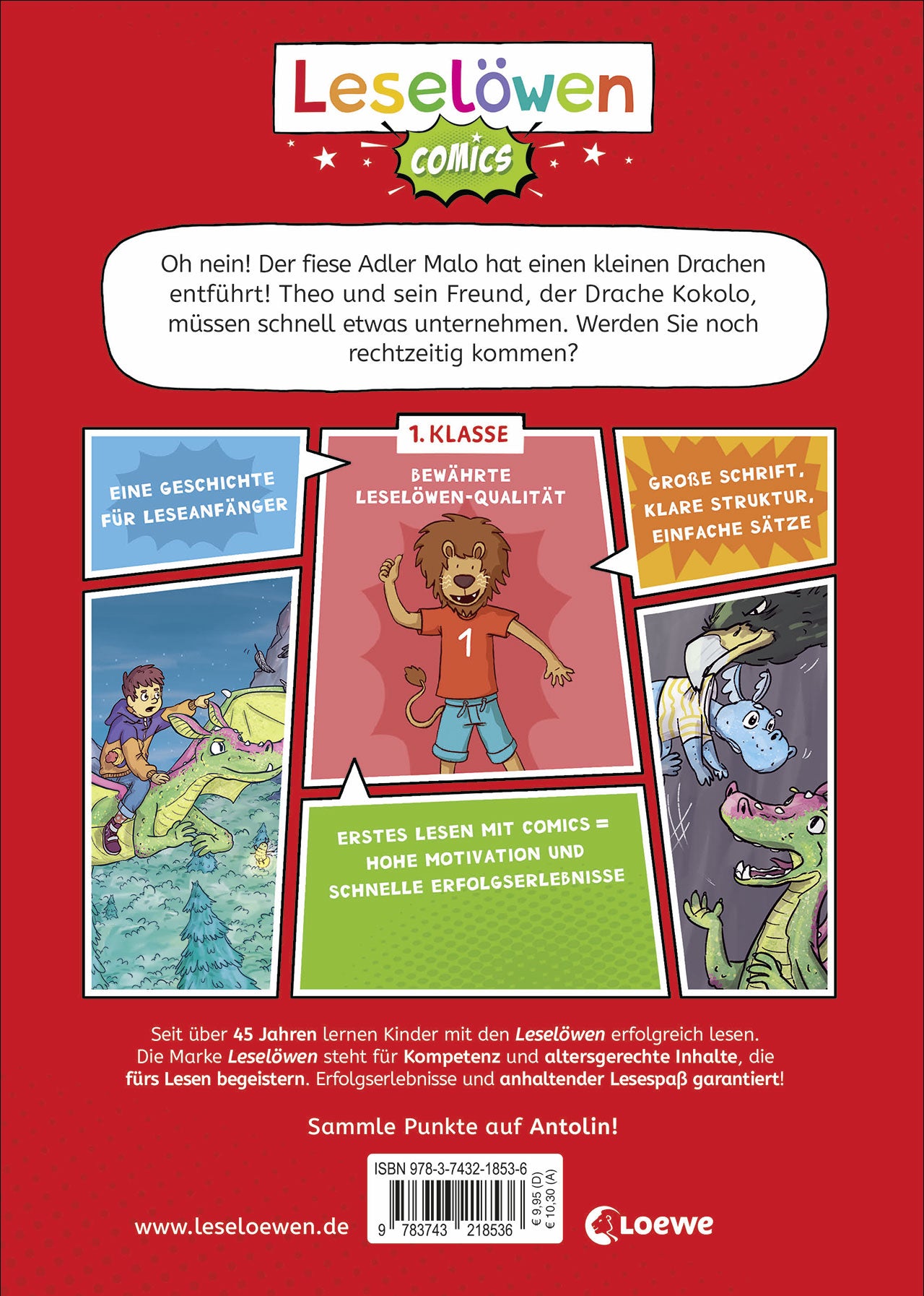 Loewe Verlag GmbH 9783743218536 Leselöwen Comics 1. Klasse - Entführung im Drachenwald (2)
