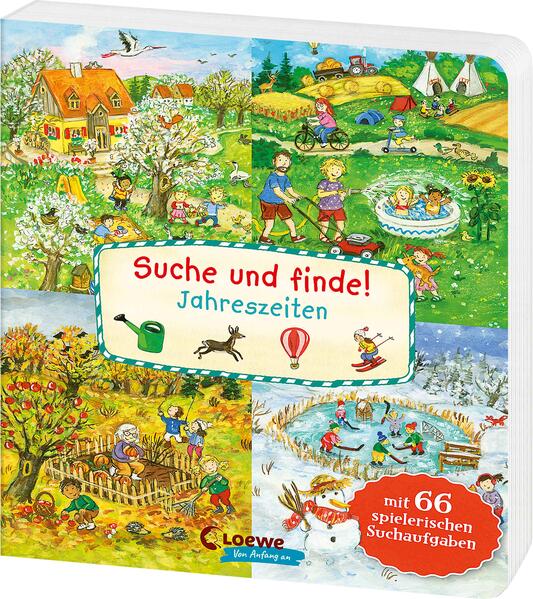 Loewe Verlag GmbH 9783743221413 Suche und finde! Jahreszeiten Wimmelbuch ab 2 Jahren mit 66 spannenden Suchaufga (1)