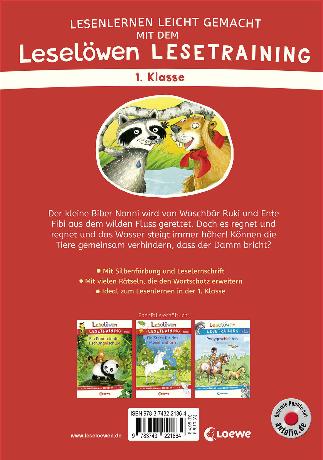 Loewe Verlag GmbH 9783743221864 Leselöwen Lesetraining 1. Klasse - Tierfreunde halten zusammen (2)