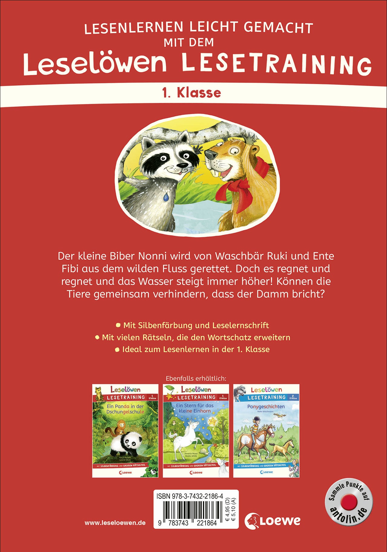 Loewe Verlag GmbH 9783743221864 Leselöwen Lesetraining 1. Klasse - Tierfreunde halten zusammen (2)