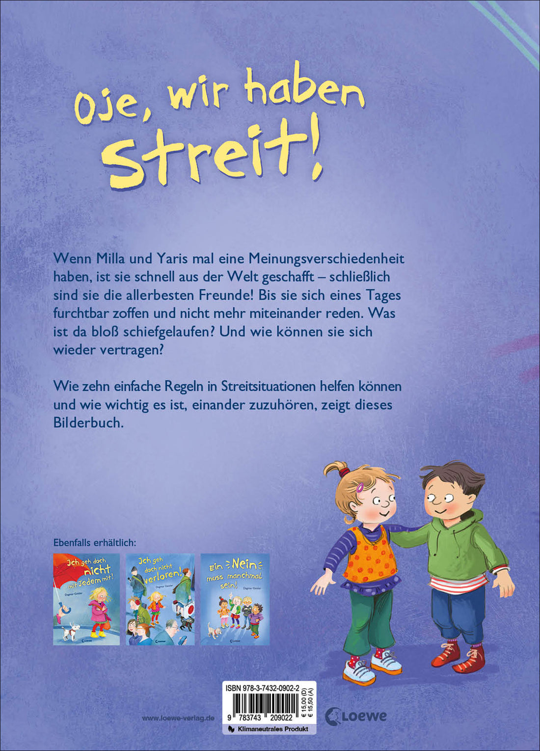 Loewe 978-3-7432-0902-2 Oje, wir haben Streit! Ein altersgerechtes Sachbuch über Streiten und Ver (2)