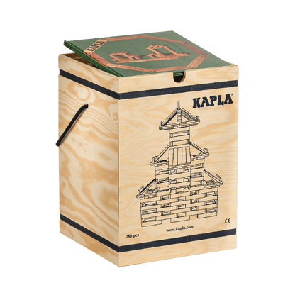 KAPLA® 280er KASTEN : 280 Plättchen + 1 Buch grün