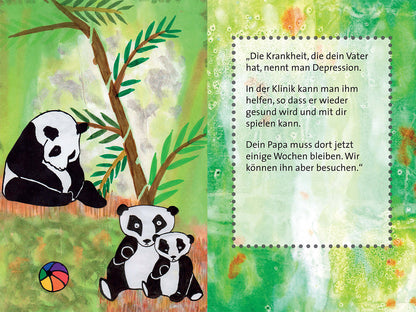 Mabuse Verlag 978-3-86321-529-3 Papa Panda ist krank Ein Kinderfachbuch für Kinder mit depressivem Elte (2)
