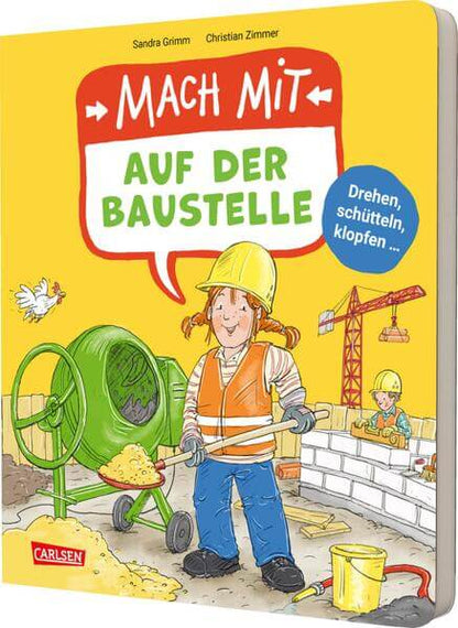  Mach mit - Auf der Baustelle Sandra Grimm 9783551254429 Carlsen Verlag GmbH (1)