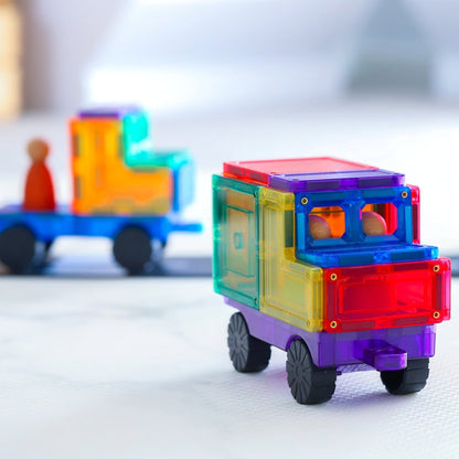 Magnetische Spielsteine – Erweiterungspaket Auto (28 Teile)