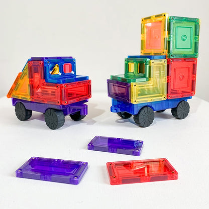 Magnetische Spielsteine – Erweiterungspaket Auto (28 Teile)