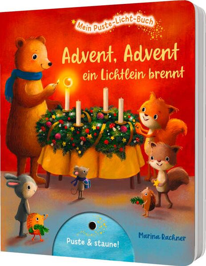  Mein Puste-Licht-Buch: Advent, Advent, ein Lichtlein brennt Advents-Pappebuch mit Puste-Licht und LED-Lämpchen Sylvia Tre...