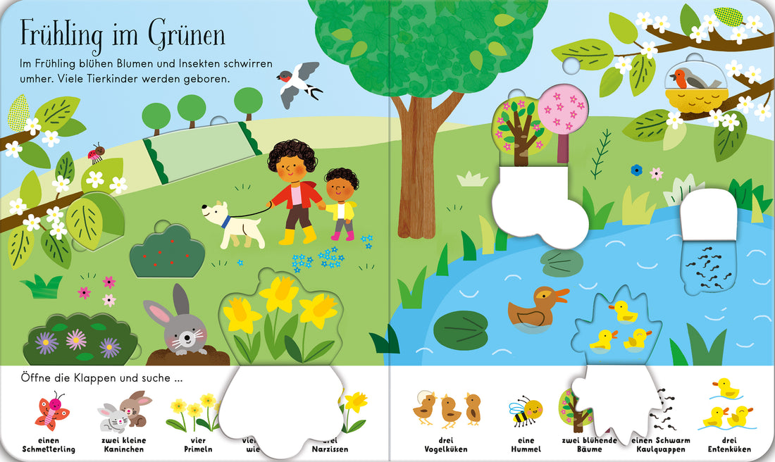  Mein buntes Klappenbuch: Wetter und Jahreszeiten erklärt mit über 80 Klappen Frühling, Sommer, Herb 978-1-0357-0335-7 (2)