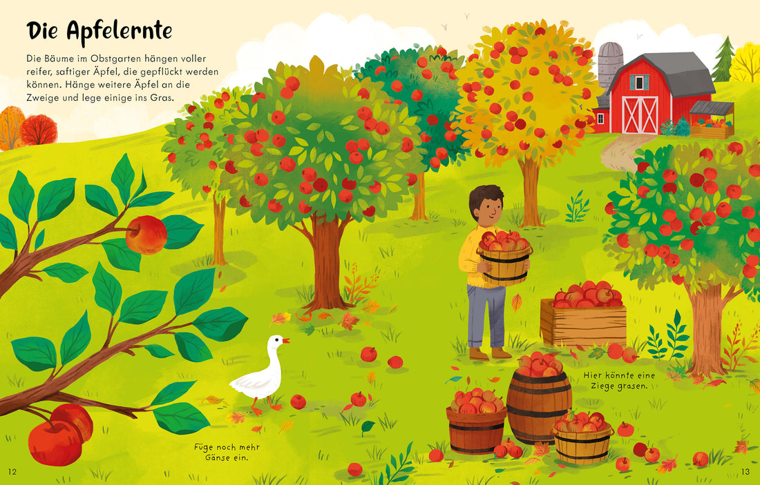  Mein erstes Stickerbuch: Bunter Herbst Stickerheft mit über 180 Stickern – typische Herbs Jessica Greenwell 9781035704408...