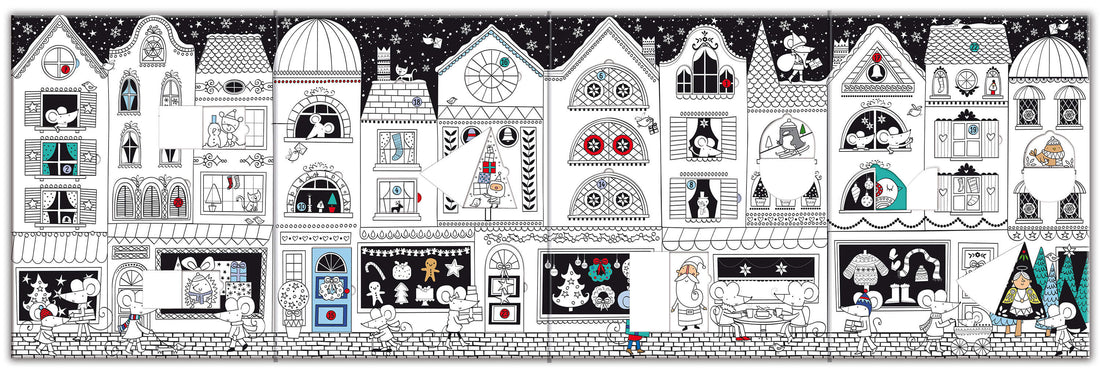  Mein großer Ausmal-Adventskalender Erwecke die weihnachtliche Stadt zum Leben – mit 2 Mary Cartwright 9781035704071 Usbor...