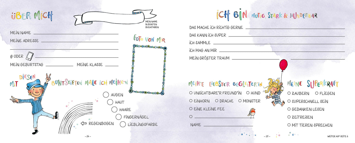  Meine Freunde: Mutig, stark &amp; wunderbar – Ein Eintragalbum für ALLE zum Thema Vielfalt Nicki Pollmeier 9783745924336 (3)