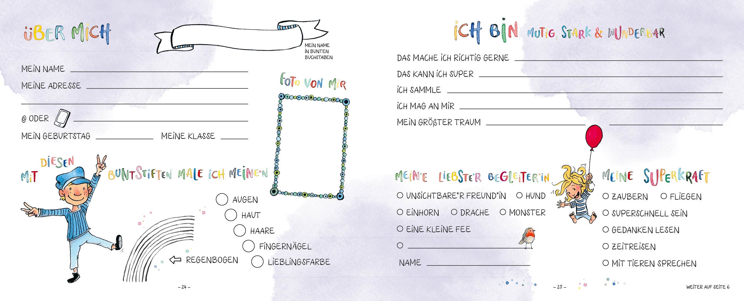  Meine Freunde: Mutig, stark &amp; wunderbar – Ein Eintragalbum für ALLE zum Thema Vielfalt Nicki Pollmeier 9783745924336 (3)