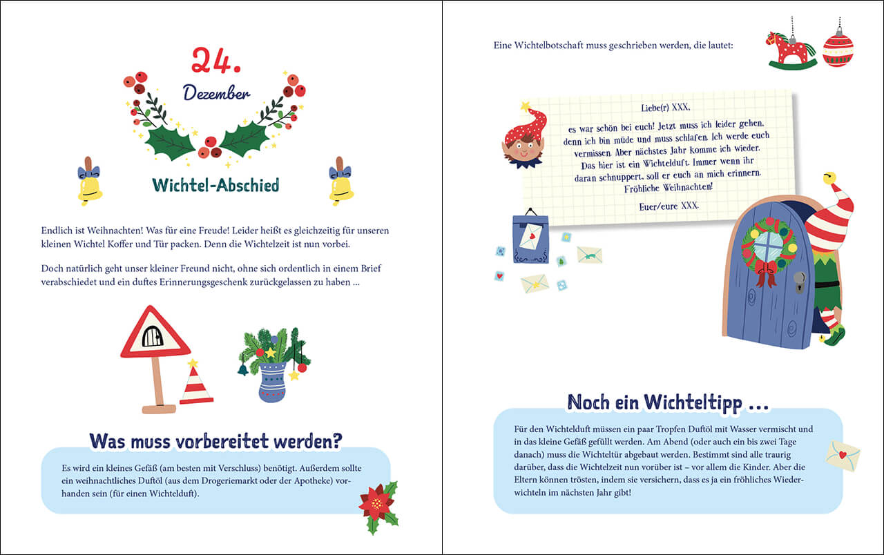  Mit unserem Wichtel durch die Weihnachtszeit 24 Ideen für die Wichteltür - Das Rundum-Sorglos-P Annette Moser 97837432213...
