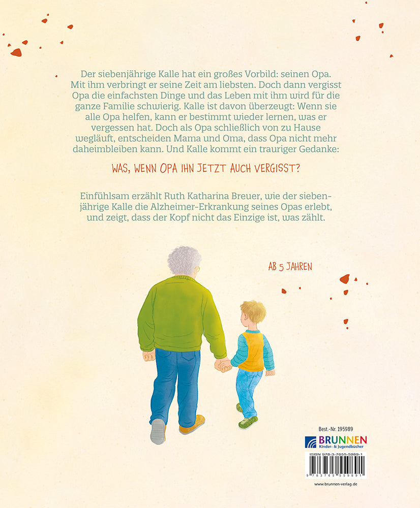 Opa hat Krümel im Kopf Bilderbuch ab 5 Jahren, aus der Sicht des siebenjä Ruth Katharina Breuer 9783765559891 BRUNNEN VER...