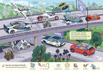Penguin Junior 978-3-328-30295-7 Alles rollt! – Mein Buch der Fahrzeuge Pappbilderbuch ab 2 Jahren in extragroßem Format (3)