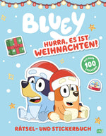 Penguin Junior 978-3-570-18198-0 BLUEY – Hurra, es ist Weihnachten! - Rätsel- und Stickerbuch Mit über 100 Stickern (1)