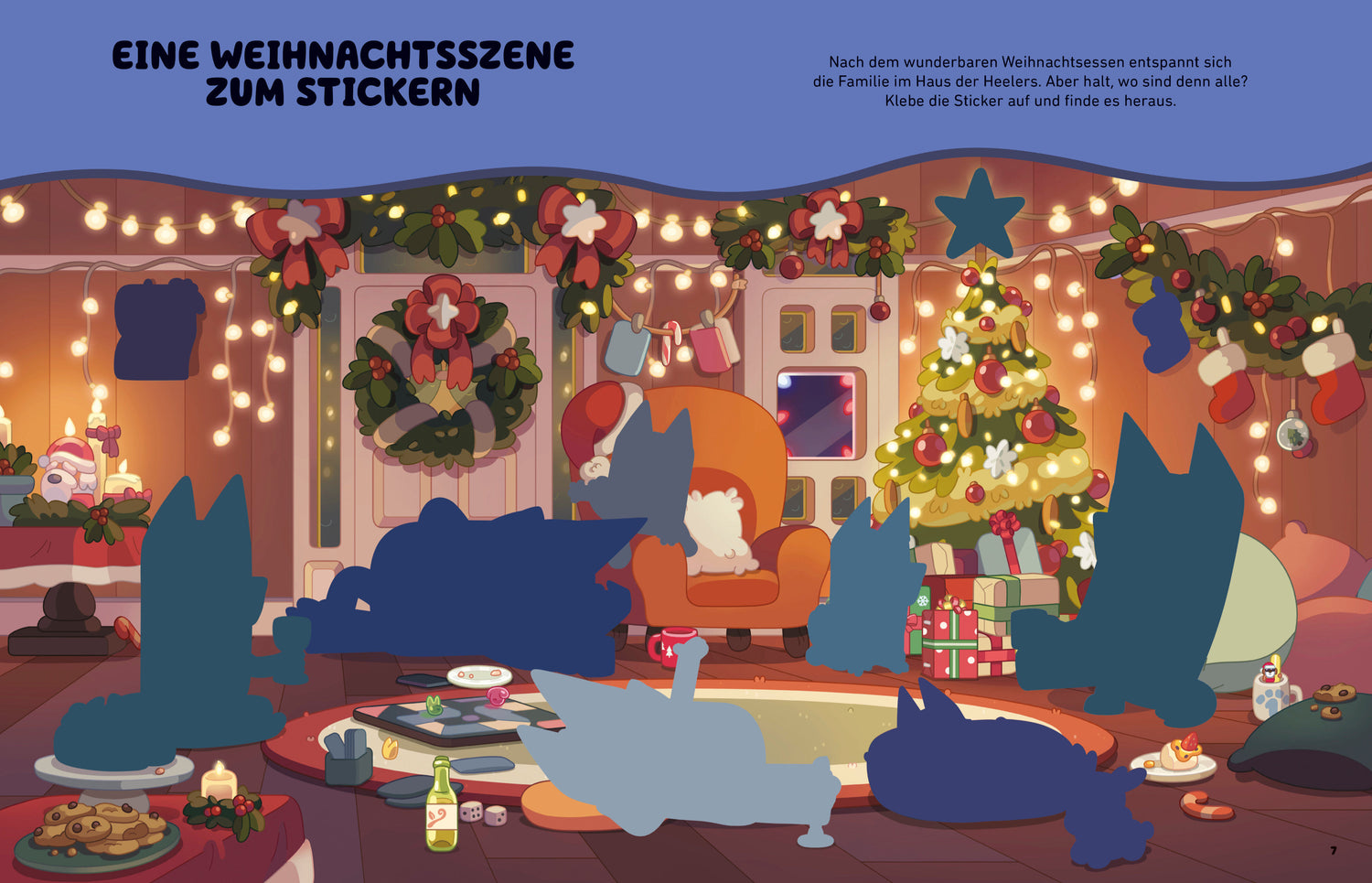 Penguin Junior 978-3-570-18198-0 BLUEY – Hurra, es ist Weihnachten! - Rätsel- und Stickerbuch Mit über 100 Stickern (2)