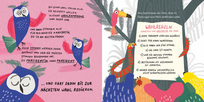 Penguin Verlag 978-3-7913-7469-7 Im Dschungel wird gewählt So funktioniert Demokratie. Ein Sachbilderbuch übe (3)