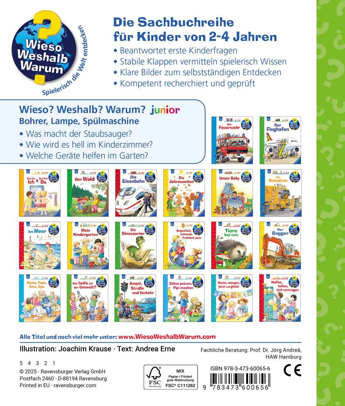 Ravensburger AG 978-3-473-60065-6 Wieso? Weshalb? Warum? junior, Band 76 - Bohrer, Lampe, Spülmaschine (2)