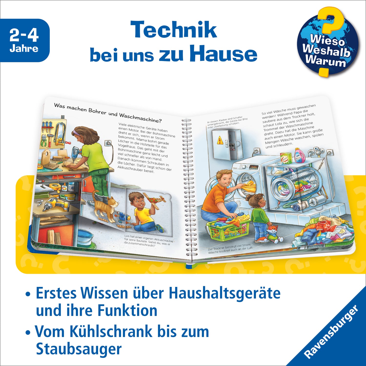 Ravensburger AG 978-3-473-60065-6 Wieso? Weshalb? Warum? junior, Band 76 - Bohrer, Lampe, Spülmaschine (4)