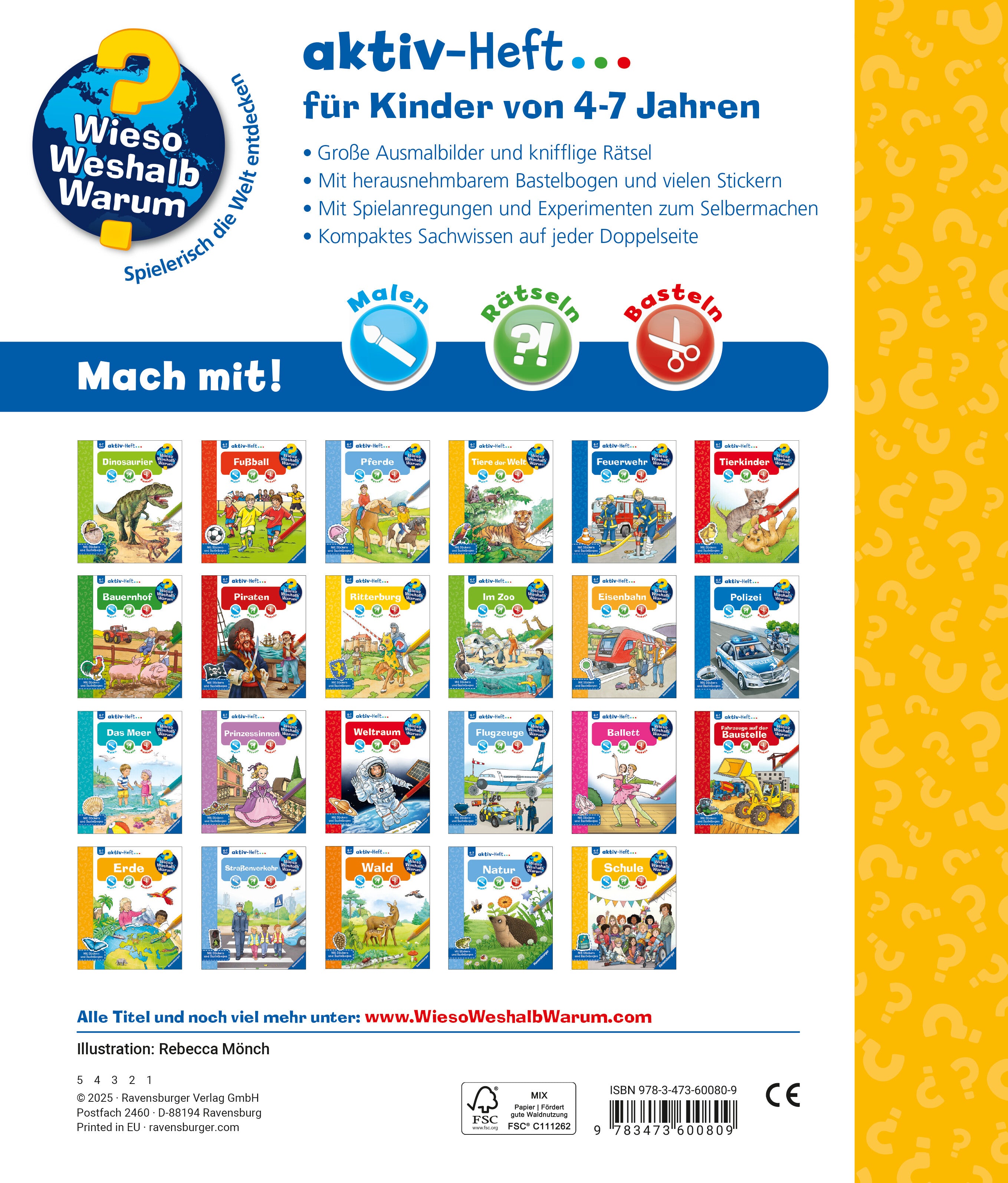 Ravensburger AG 978-3-473-60080-9 Wieso? Weshalb? Warum? aktiv-Heft - Schule (2)