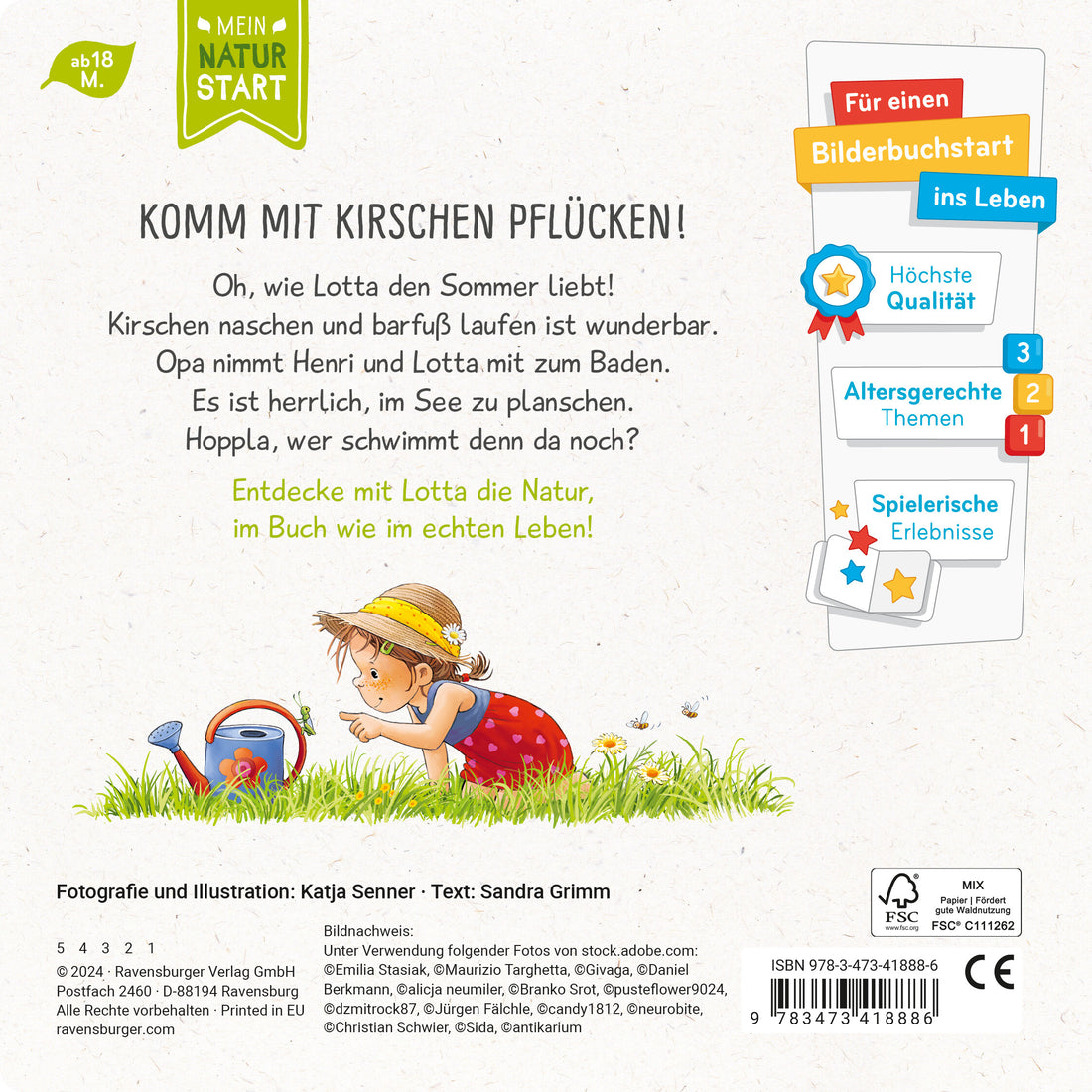 Ravensburger Verlag  978-3-473-41888-6 Entdecke den Sommer mit Lotta (2)