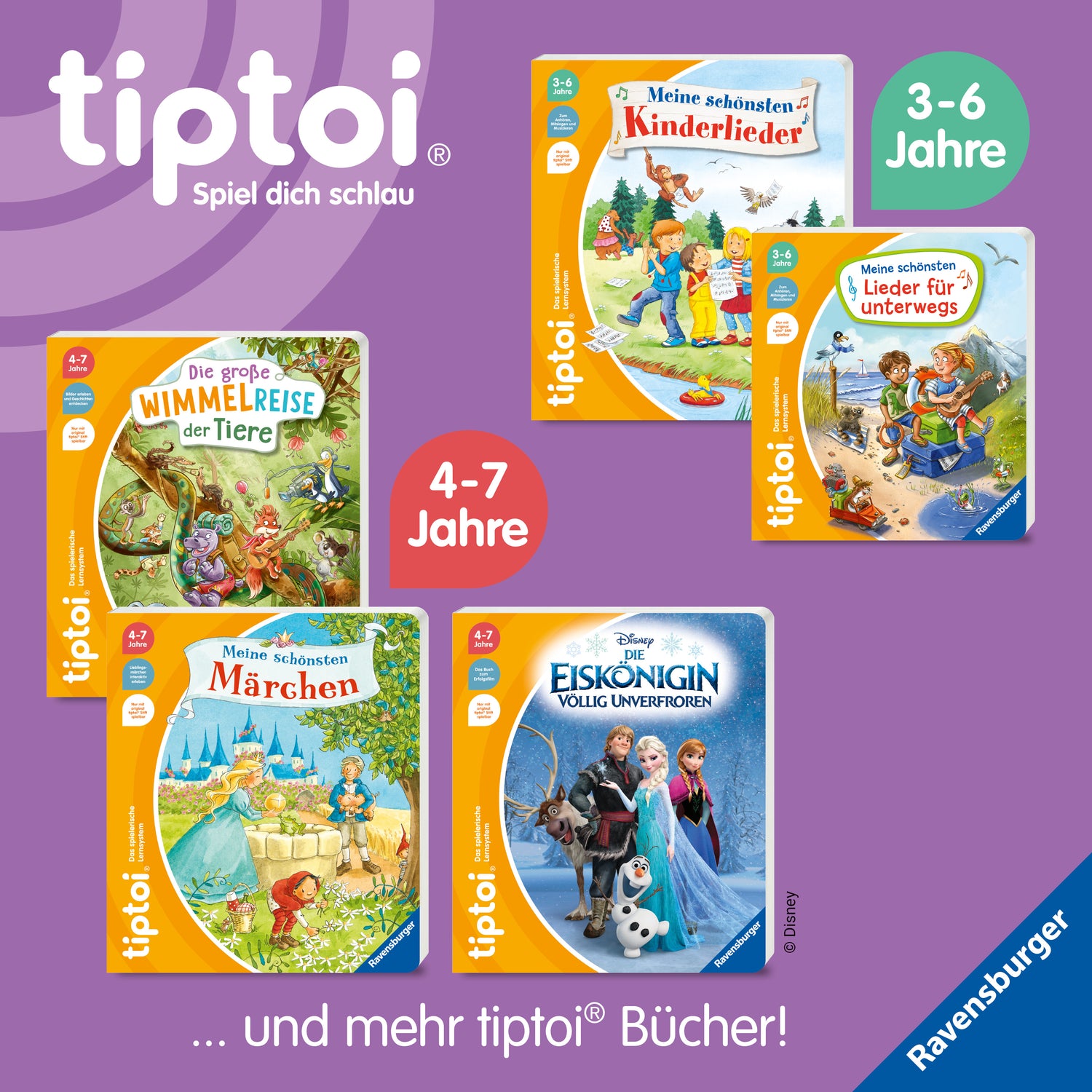 Ravensburger Verlag  978-3-473-49258-9 tiptoi® Meine schönsten Lieder für unterwegs (3)