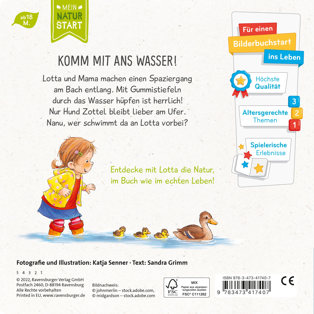 Ravensburger Verlag  9783473417407 Lotta entdeckt die Welt: Am Wasser (2)