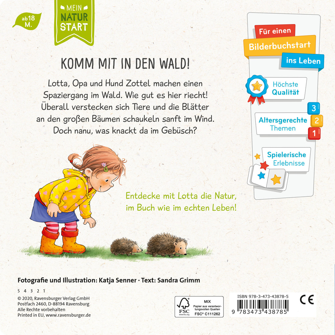 Ravensburger Verlag  9783473438785 Lotta entdeckt die Welt: Im Wald (2)