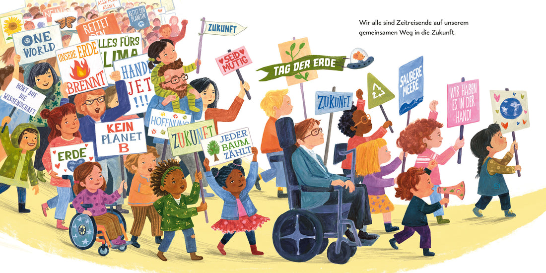  Schaut zu den Sternen! Gemeinsam unterwegs in Richtung Zukunft Bilderbuch ab 4 Jahren Lucy Hawking 9783328303794 (2)