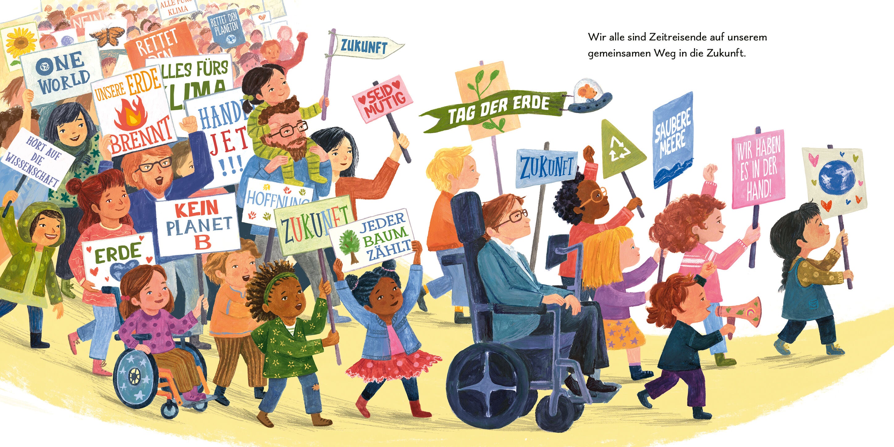  Schaut zu den Sternen! Gemeinsam unterwegs in Richtung Zukunft Bilderbuch ab 4 Jahren Lucy Hawking 9783328303794 (2)