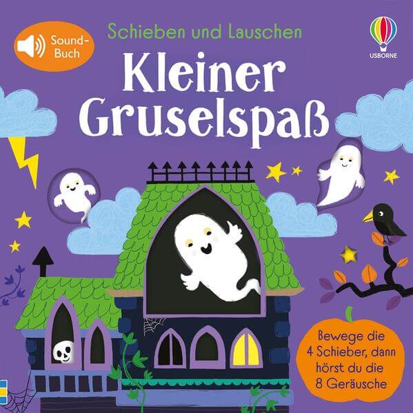  Schieben und Lauschen: Kleiner Gruselspaß 4 Schieber, 8 Sounds – interaktives, erstes Hallow Sam Taplin 9781035704712 Usb...