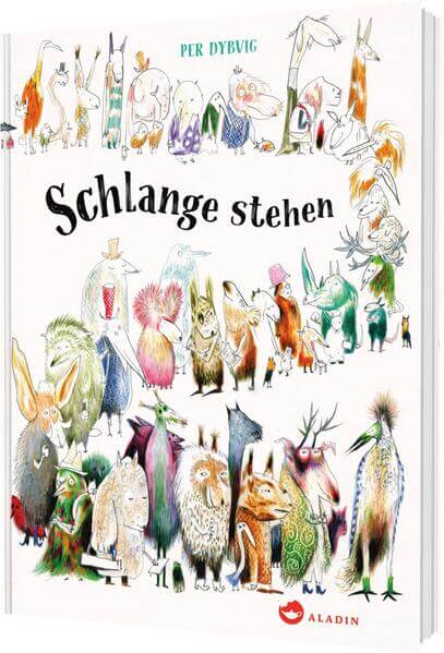  Schlange stehen Witziges Bilderbuchabenteuer mit großartigen Tiere Per Dybvig 9783848903283 Aladin in Thienemann-Esslinge...
