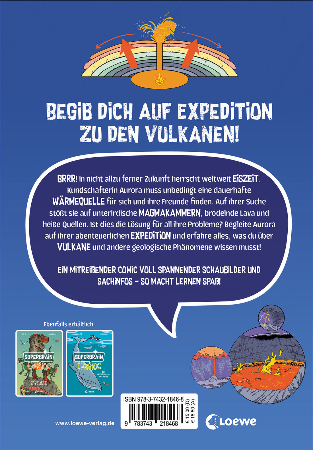 Superbrain-Comics - Abenteuer Vulkane Alles über brodelnde Lava und heiße Quellen - Entd Jon Chad 9783743218468 (2)
