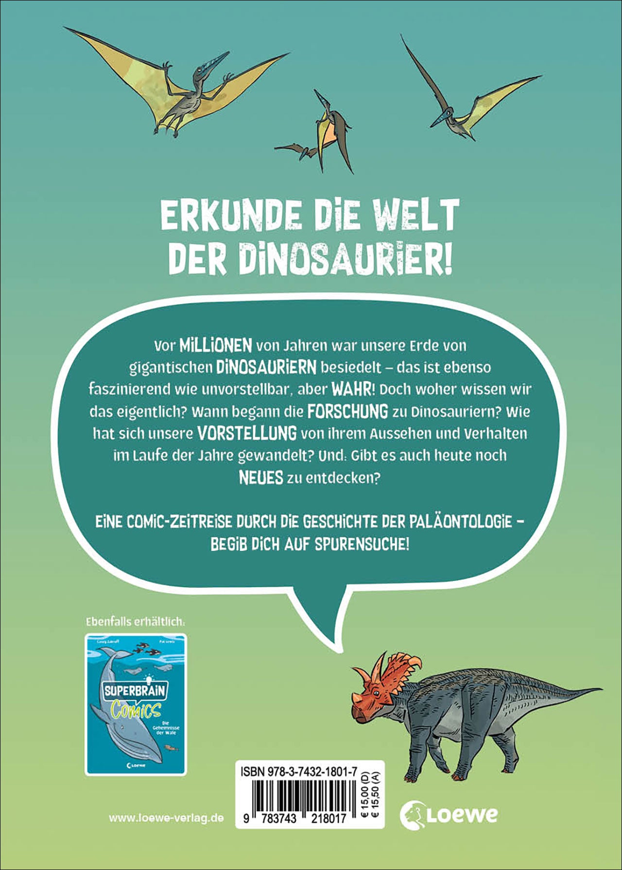  Superbrain-Comics - Auf den Spuren der Dinosaurier Comic-Zeitreise durch die Urzeit - Die coolsten Sa MK Reed 97837432180...