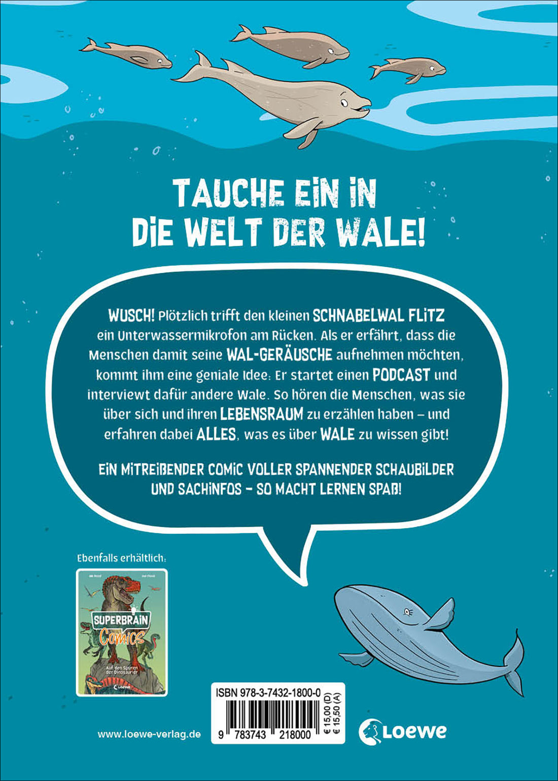  Superbrain-Comics - Die Geheimnisse der Wale Tauche ab in die unbekannte Welt der größten Säuge Casey Zakroff 97837432180...