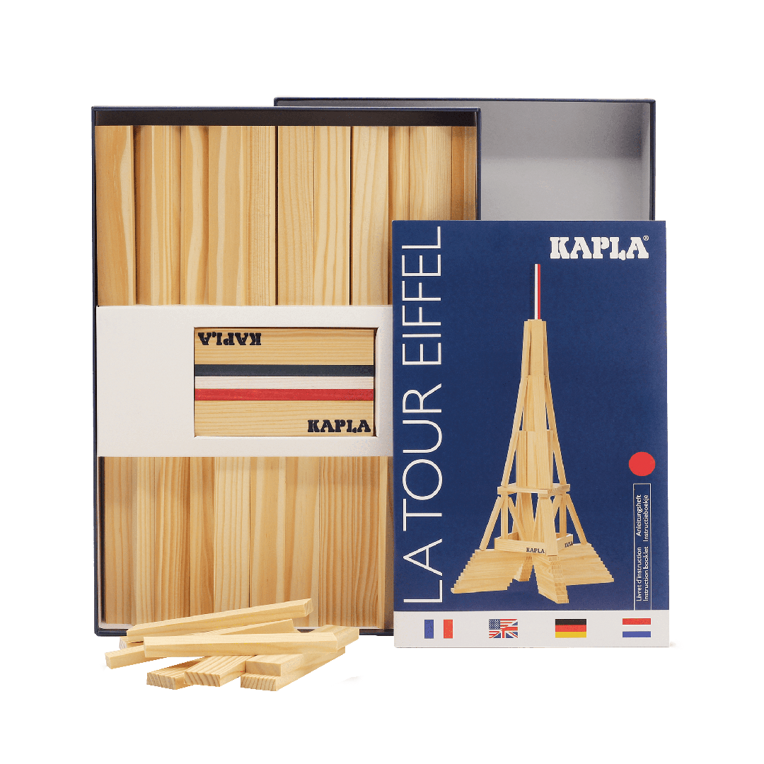 KAPLA® EIFFELTURM BOX : 105 Plättchen &amp; ein Bauanleitungsheft